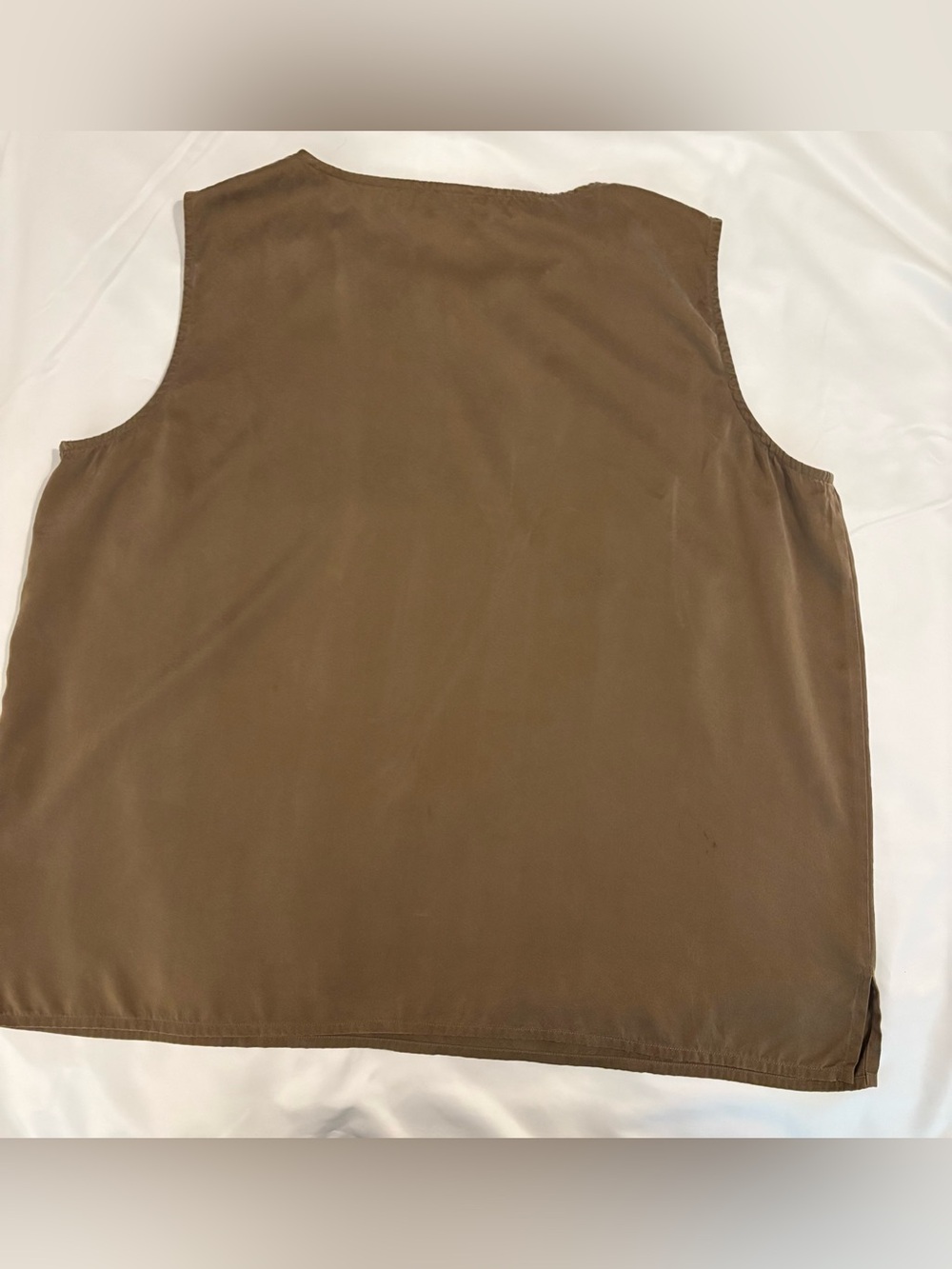 Eileen Fisher Silk Gerogette Women’s Layering Tank Size 3X classic, quit luxury - Picture 2 of 7